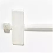 Zwijana taśma z etykietą 2,4x103 mm, biała, 100 szt.