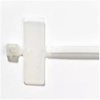Zwijana taśma z etykietą 2,4x103 mm, biała, 100 szt.