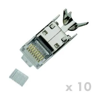 Złącze DATACOM RJ45 STP CAT7(6A) przewód 8p8c (10szt) Złącze DATACOM RJ45 STP CAT7(6A) przewód 8p8c (10szt)