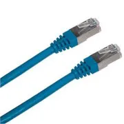 Kabel krosowy S/FTP, Cat6, 2xRJ45, 5 m, niebieski