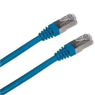 Kabel krosowy S/FTP, Cat6, 2xRJ45, 5 m, niebieski