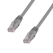 DATACOM Kabel krosowy 10m, UTP, Cat5e, RJ45, szary