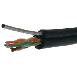 DATACOM Przewód UTP Cat5e 305m samonośny OUTDOOR blk