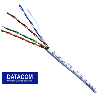 DATACOM Kabel UTP Cat5e PVC 305m (drut), biały