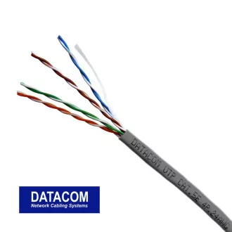 DATACOM Przewód UTP CAT5E PVC 50m szary