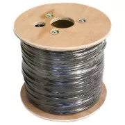 DATACOM FTP przewód CAT6 PE, szpula Fca 500m, czarny, OUTDOOR