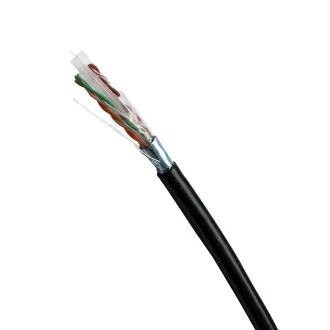 DATACOM FTP przewód CAT6 PE, szpula Fca 500m, czarny, OUTDOOR