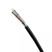 DATACOM FTP przewód CAT6 PE, Fca 100m cewka, czarny, OUTDOOR, metrage