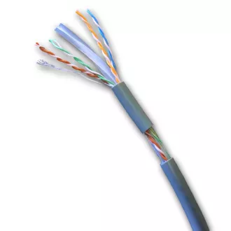 DATACOM UTP flex, Cat6 PVC, szary, 100m, kabel