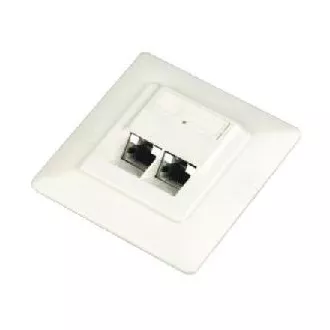 DATACOM STP podwójne gniazdo Cat5e podtynkowe 45 st.
