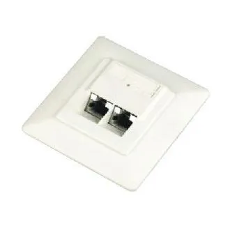 DATACOM STP podwójne gniazdo Cat5e podtynkowe 45 st. DATACOM STP podwójne gniazdo Cat5e podtynkowe 45 st.