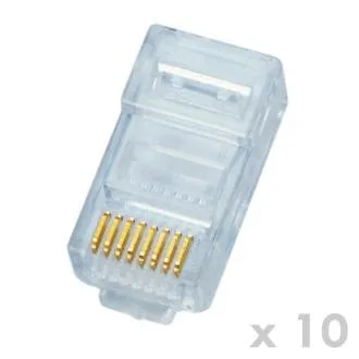 DATACOM RJ45 UTP 8p8c złącze Cat5e 10szt (przewód) DATACOM RJ45 UTP 8p8c złącze Cat5e 10szt (przewód)