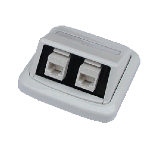Gniazdo podwójne ABB TANGO 2xRJ45 cat6 UTP biały