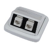 Gniazdo podwójne ABB TANGO 2xRJ45 cat6 UTP biały