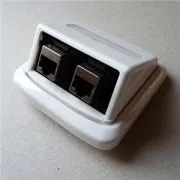 Gniazdo podwójne ABB TANGO 2xRJ45 kat. 6 STP biały