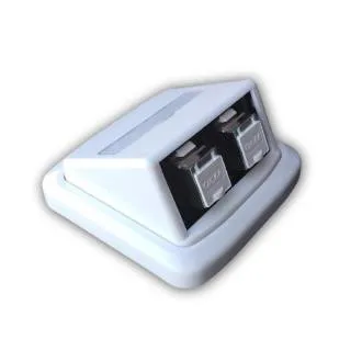 Gniazdo podwójne ABB TANGO 2xRJ45 kat6A STP biały Gniazdo podwójne ABB TANGO 2xRJ45 kat6A STP biały