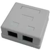 DATACOM Podwójne gniazdo nad płytą gipsowo-kartonową-2xRJ45, Cat5e UTP