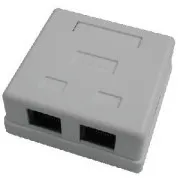 DATACOM Podwójne gniazdo nad płytą gipsowo-kartonową-2xRJ45, Cat5e UTP
