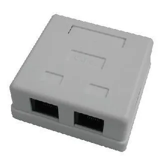 DATACOM Podwójne gniazdo nad płytą gipsowo-kartonową-2xRJ45, Cat5e UTP