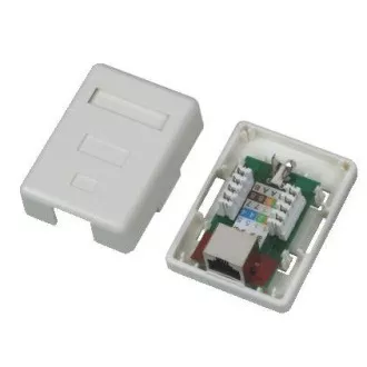 DATACOM STP pojedyncze gniazdo nad tynkiem Cat5e 1 x RJ45 DATACOM STP pojedyncze gniazdo nad tynkiem Cat5e 1 x RJ45