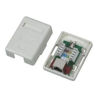 DATACOM STP pojedyncze gniazdo nad tynkiem Cat5e 1 x RJ45