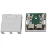 DATACOM STP podwójne gniazdo Cat5e 2 x RJ45
