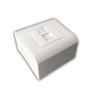 Modułowe gniazdo danych UTP CAT5E 1xRJ45 do montażu podtynkowego