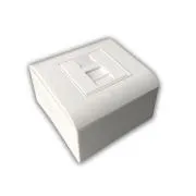 Modułowe gniazdo danych UTP CAT5E 1xRJ45 do montażu podtynkowego