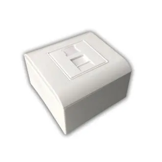 Modułowe gniazdo danych UTP CAT5E 1xRJ45 do montażu podtynkowego