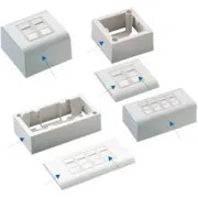 DATACOM UTP 2xRJ45 gniazdo Cat5e (podtynkowe i nadtynkowe)