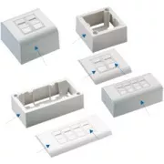 DATACOM STP 2xRJ45 gniazdo Cat5e (podtynkowe i nadtynkowe)