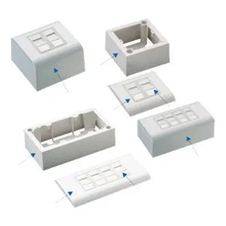 DATACOM STP 2xRJ45 gniazdo Cat5e (podtynkowe i nadtynkowe) DATACOM STP 2xRJ45 gniazdo Cat5e (podtynkowe i nadtynkowe)