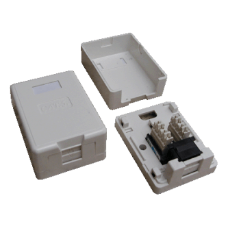 DATACOM UTP 1xRJ45 gniazdo CAT6 do tynku (pyłoszczelne) DATACOM UTP 1xRJ45 gniazdo CAT6 do tynku (pyłoszczelne)