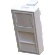 DATACOM Moduł 45x22,5mm do szyny progowej z ekranem, biały