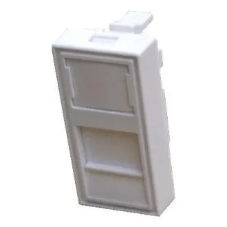 DATACOM Moduł 45x22,5mm do szyny progowej z ekranem, biały DATACOM Moduł 45x22,5mm do szyny progowej z ekranem, biały