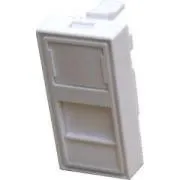 DATACOM Moduł 45x22,5mm do szyny progowej z ekranem, biały