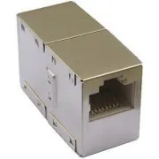 DATACOM Łącznik 2 x RJ45 STP Cat5E (srebrny)