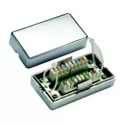 DATACOM Connection BOX STP Cat5e (2* pole karbowane) Srebrny