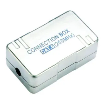 DATACOM Connection BOX STP CAT6 (2* pole karbowane) Srebrny DATACOM Connection BOX STP CAT6 (2* pole karbowane) Srebrny