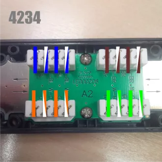 DATACOM Złącze karbowane UTP CAT6 LSA BK