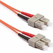 Optyczny kabel krosowy dupleks SC-SC, 50/125 um MM, 1 m, OM2