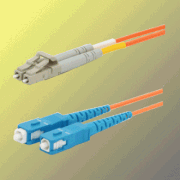 Optyczny kabel krosowy duplex LC-SC, 62,5/125um MM, 3m, OM1