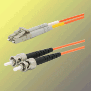 Optyczny kabel krosowy dupleks LC-ST, 50/125um MM, 3m, OM2
