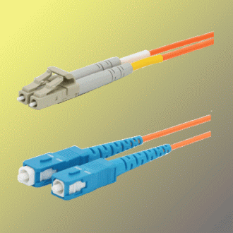 Optyczny kabel krosowy dupleks LC-SC 50/125 µm MM, 10 m, OM2 Optyczny kabel krosowy dupleks LC-SC 50/125 µm MM, 10 m, OM2