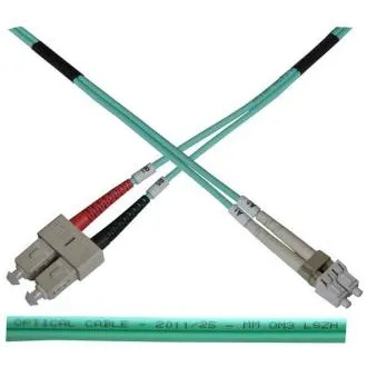 Optyczny kabel krosowy dupleks LC-SC 50/125 MM 5m OM3 Optyczny kabel krosowy dupleks LC-SC 50/125 MM 5m OM3