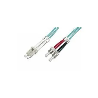 Optyczny kabel krosowy dupleks LC-ST 50/125 MM 1m OM3 Optyczny kabel krosowy dupleks LC-ST 50/125 MM 1m OM3