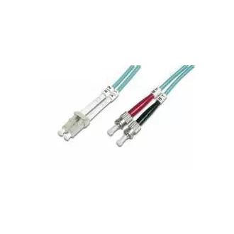 Optyczny kabel krosowy dupleks LC-ST 50/125 MM 3m OM3 Optyczny kabel krosowy dupleks LC-ST 50/125 MM 3m OM3