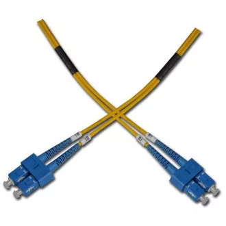 Optyczny kabel krosowy duplex, SC-SC 9/125um SM 3m, OS2 Optyczny kabel krosowy duplex, SC-SC 9/125um SM 3m, OS2
