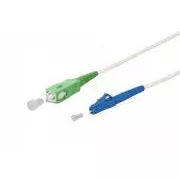 SC/APC - LC/UPC simplex 9/125 SM 5m ramię.biały 3mm B3 LSZH