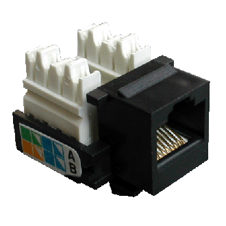 DATACOM Keystone cat5E czarny UTP DATACOM Keystone cat5E czarny UTP